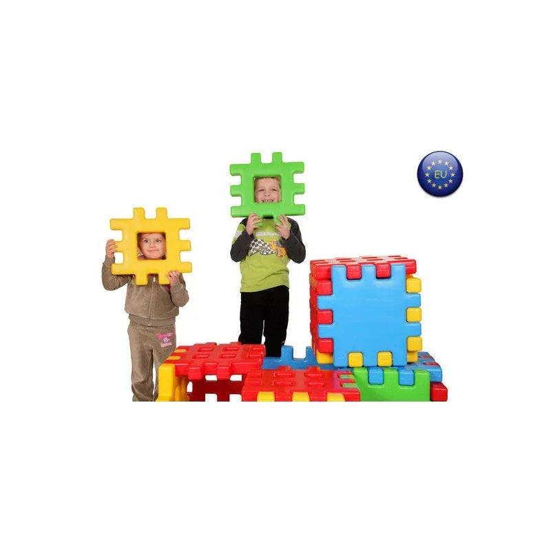 WOOPIE Klocki Edukacyjne Wafle Ogrodzenie Domek - zabawki-dla-dziewczynki