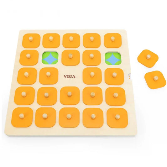 Viga Memory Gra Pamięciowa Zgadnij Obrazki 10 Kart Montessori Duża - zabawki-dla-dziewczynki