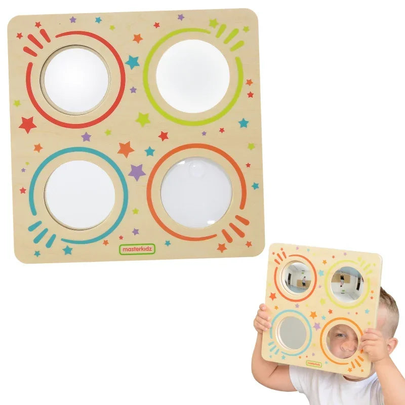 Masterkidz Montessori tablica sensoryczna z lustrami - zabawki-dla-dziewczynki