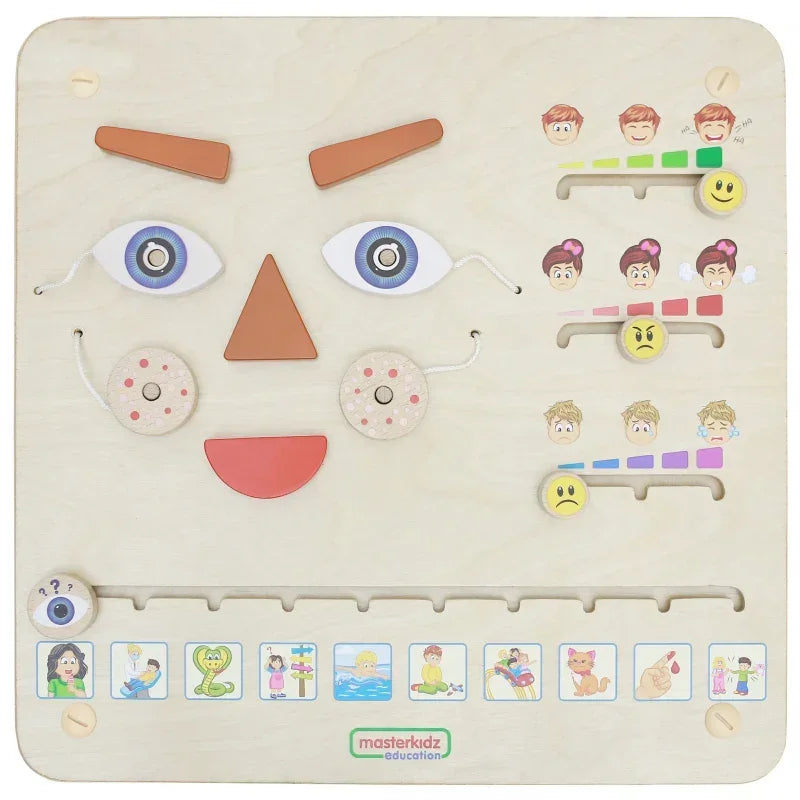 MASTERKIDZ Tablica Edukacyjna Nauka Emocji Montessori - zabawki-dla-dziewczynki