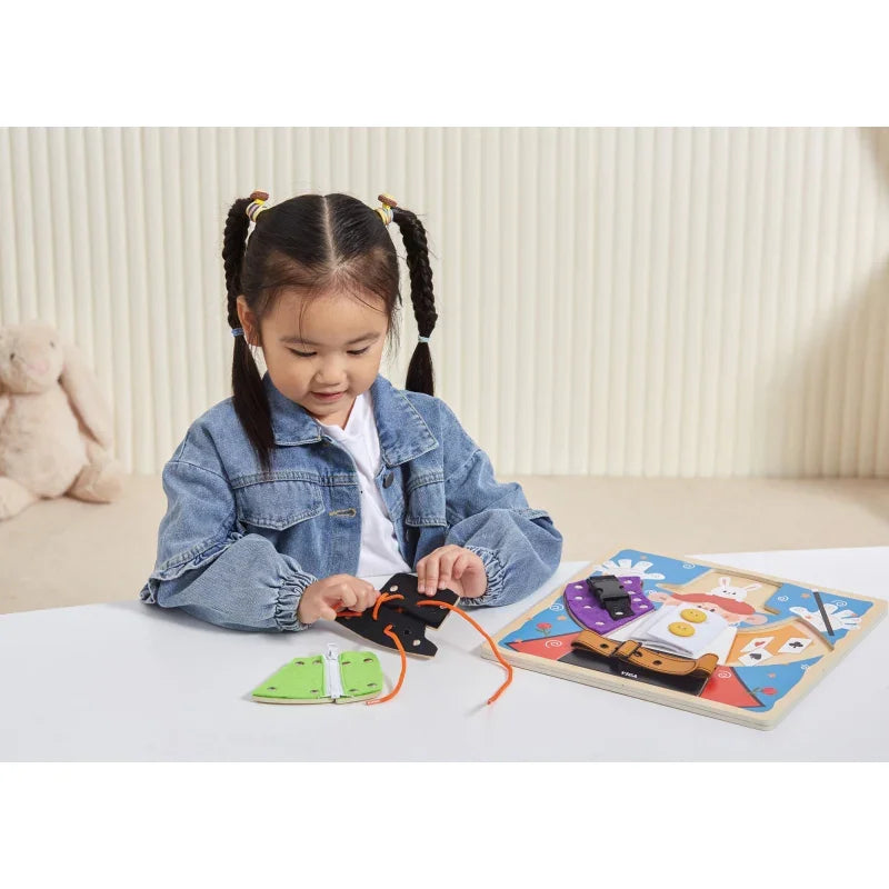 Tablica manipulacyjna VIGA dla przedszkolaków rozwijająca logiczne myślenie - zabawki-dla-dziewczynki