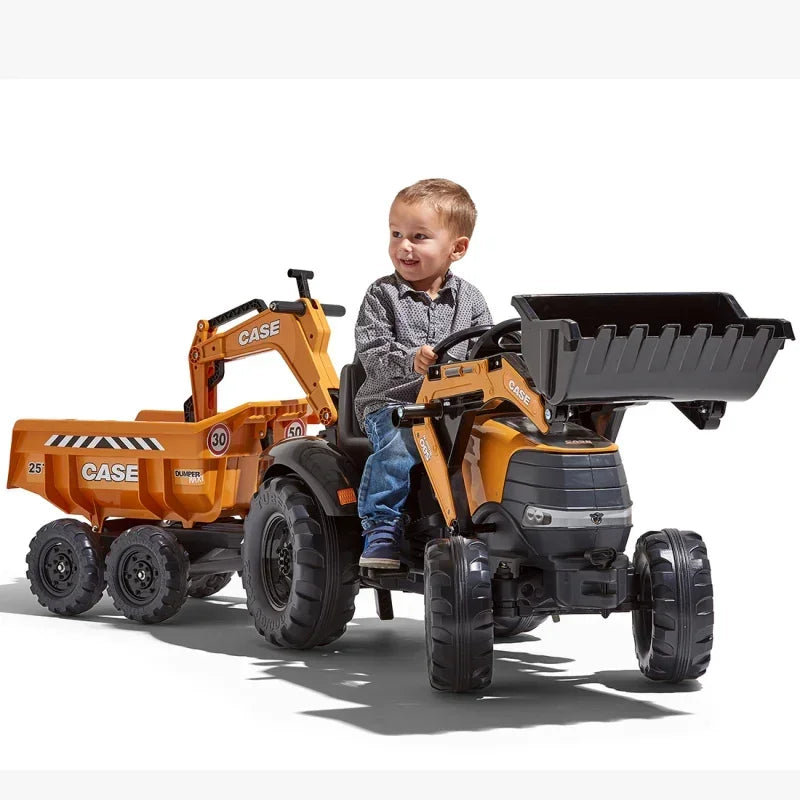 Traktor FALK z łyżką i przyczepką do zabawy - zabawki-dla-dziewczynki