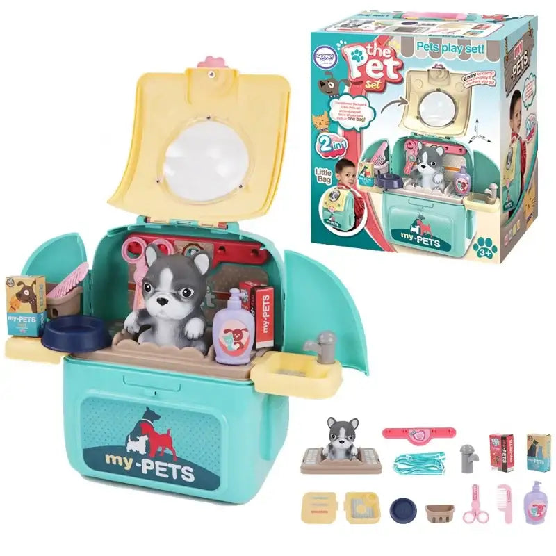 WOOPIE Pies Przenośny Salon Piękoności 2w1 w Plecaku Transporter - zabawki-dla-dziewczynki
