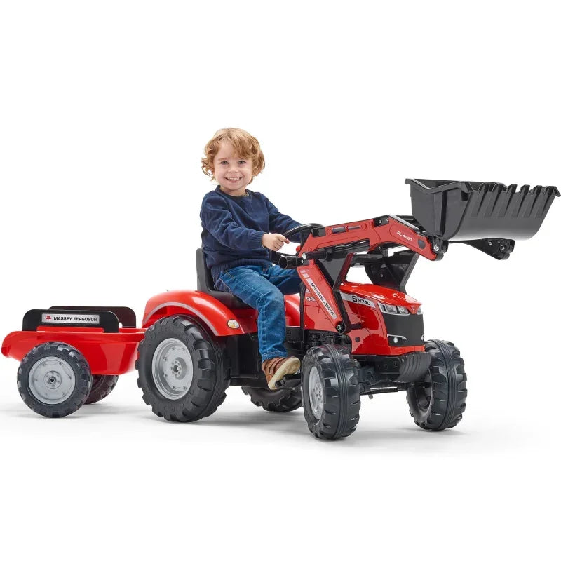 FALK Traktor Massey Ferguson Czerwony na Pedały pojazd do zabawy na świeżym powietrzu - zabawki-dla-dziewczynki