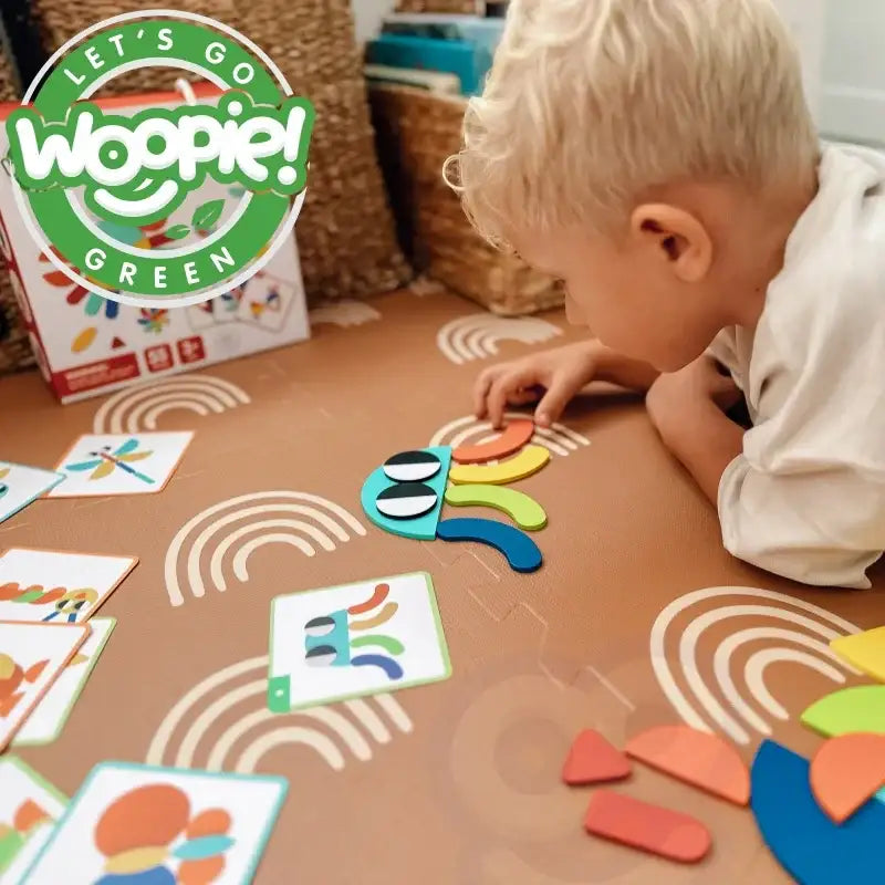 WOOPIE GREEN Układanka Montessori 55 el. zabawa i nauka - zabawki-dla-dziewczynki