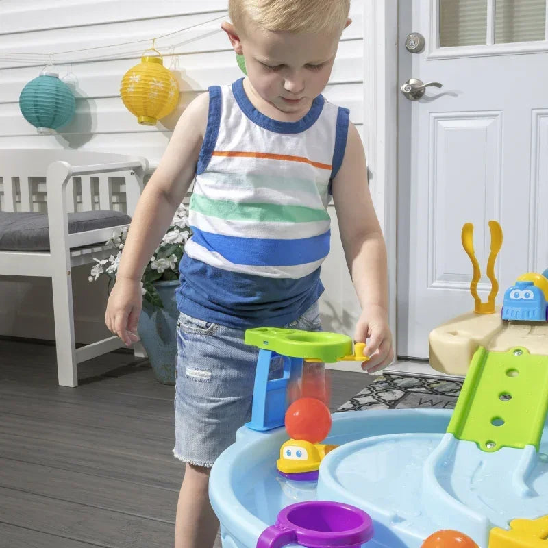 Dwupiętrowy stół wodny Step2 edukacyjna i kreatywna zabawa dla dzieci - zabawki-dla-dziewczynki