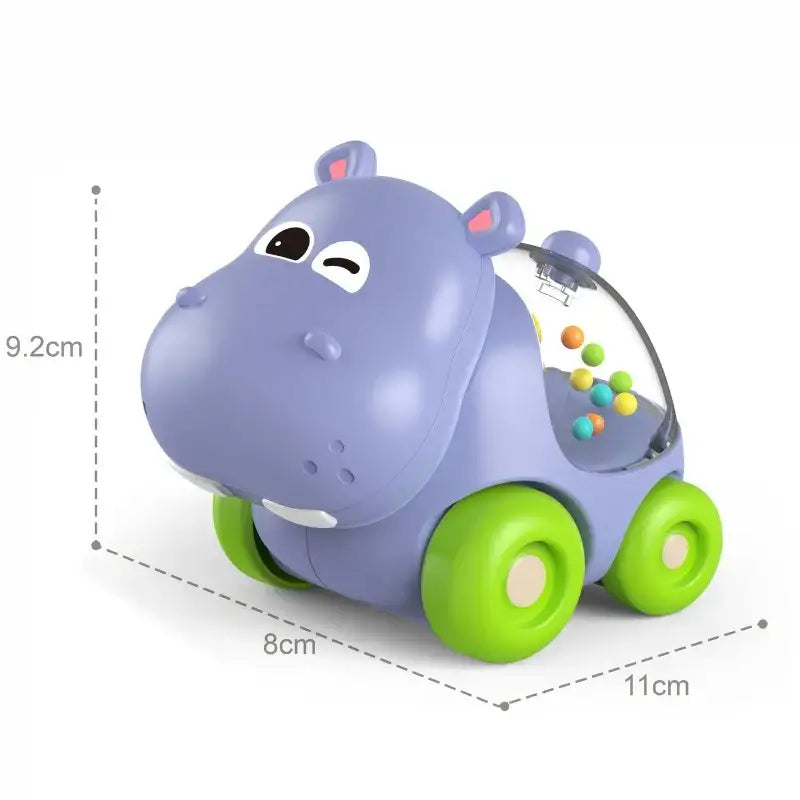WOOPIE BABY Grzechotka Samochodzik Pojazd Hipopotam - zabawki-dla-dziewczynki