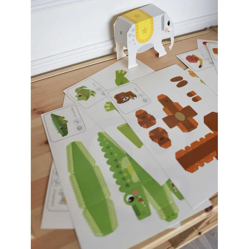 WOOPIE ART&FUN Zestaw Kreatywny Origami 3D Zrób to Sam 10 Zwierzaków - zabawki-dla-dziewczynki