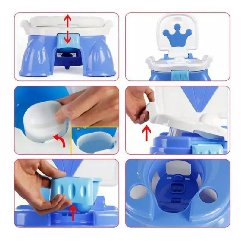 WOOPIE BABY Pierwszy Nocnik dla Dziecka z Muzyką 3w1 Krzesełko Stopień - zabawki-dla-dziewczynki