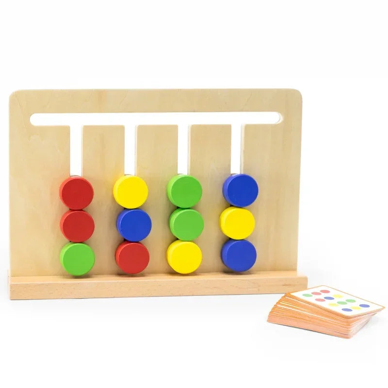 Gra VIGA Montessori odwzoruj kształty i kolory - zabawki-dla-dziewczynki