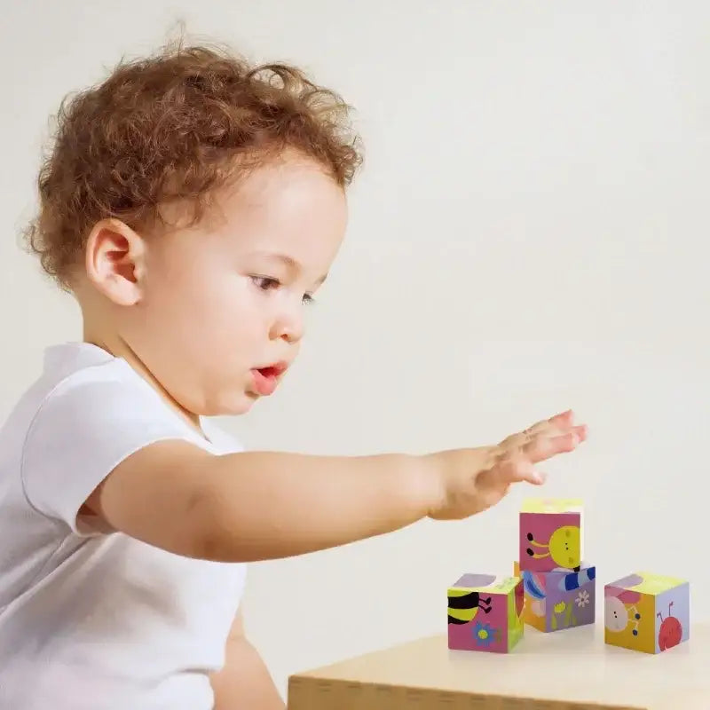 Viga Toys drewniana układanka farma 4 klocki - zabawki-dla-dziewczynki