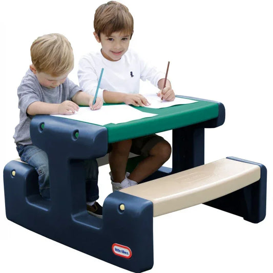 Little Tikes Stolik Piknikowy dla Dzieci Niebiesko-Zielony do Ogrodu - zabawki-dla-dziewczynki