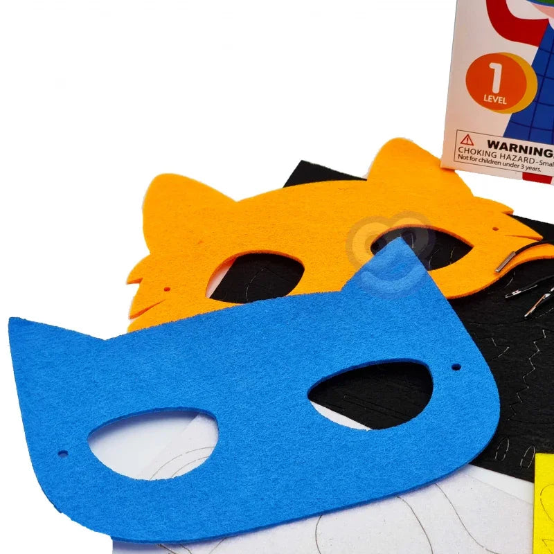 WOOPIE ART&FUN Zestaw Kreatywny Maski Filcowe Zrób to Sam 4 szt. - zabawki-dla-dziewczynki