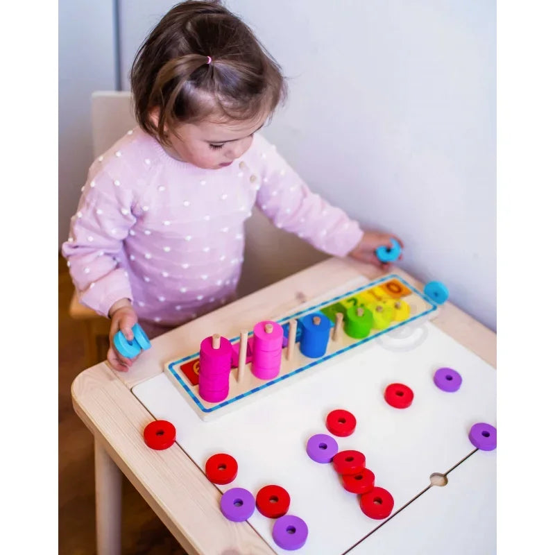 Zestaw WOOPIE GREEN Montessori 56 elementów prezent edukacyjny dla dziecka - zabawki-dla-dziewczynki