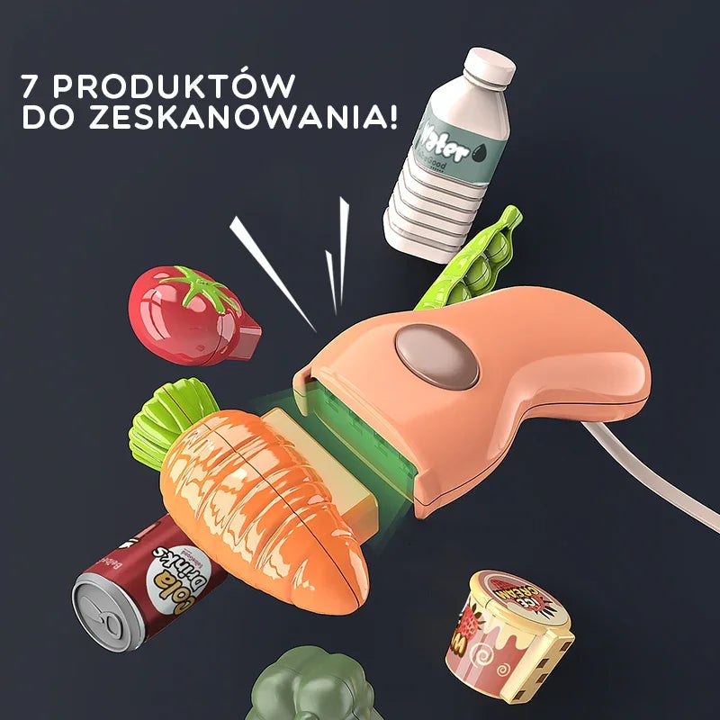 WOOPIE Kasa Sklepowa Dla Dzieci Skaner Waga Mikrofon + 25 Akcesoriów - zabawki-dla-dziewczynki