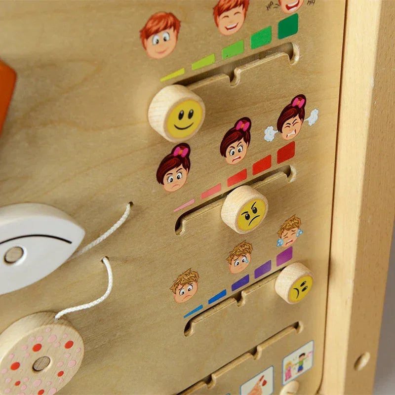 MASTERKIDZ Tablica Emocji Montessori,  kreatywna edukacja dzieci w domu i przedszkolu- zabawki-dla-dziewczynki