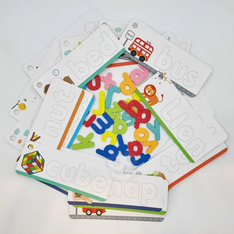 Montessori TOOKY TOY puzzle edukacyjne Alfabet zwierzątka dla dzieci - zabawki-dla-dziewczynki