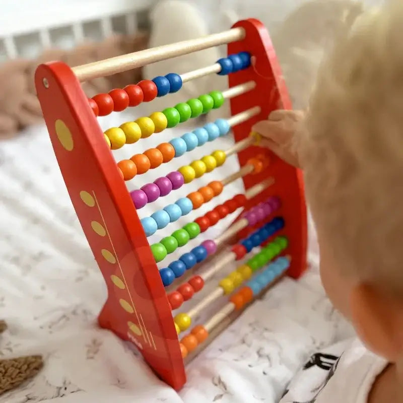 Liczydło drewniane Viga do rozwijania zdolności matematycznych - zabawki-dla-dziewczynki