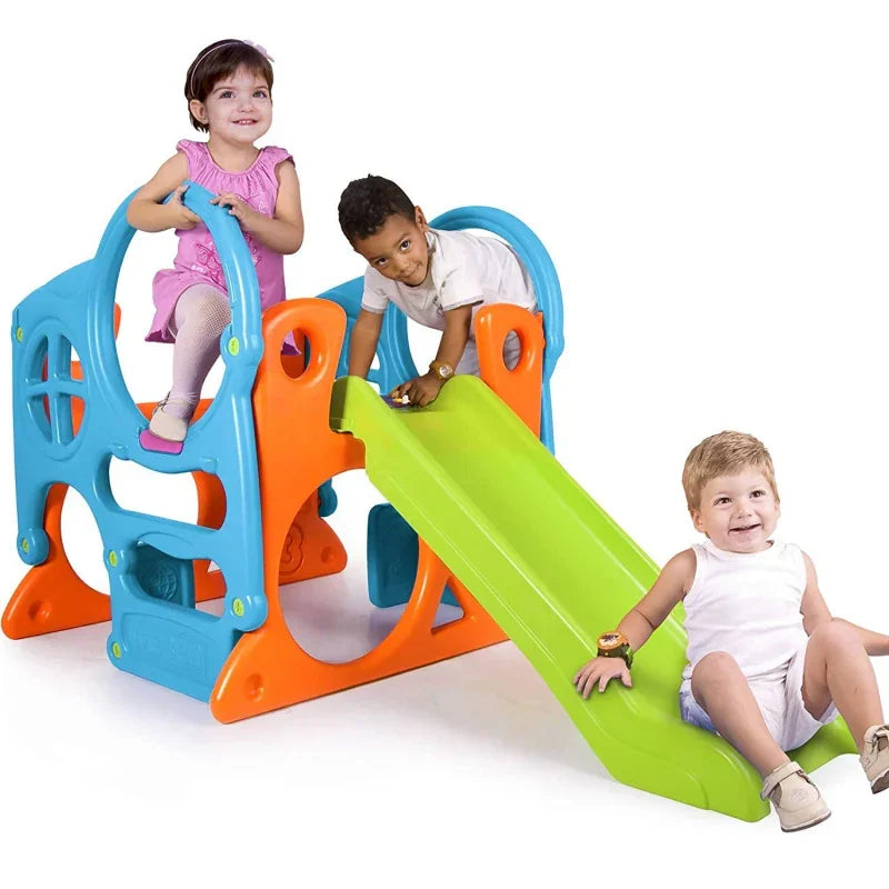 FEBER Duży Plac Zabaw Activity Center Zjeżdżalnia 100 cm Ścianka Wspinaczkowa Kształty - zabawki-dla-dziewczynki