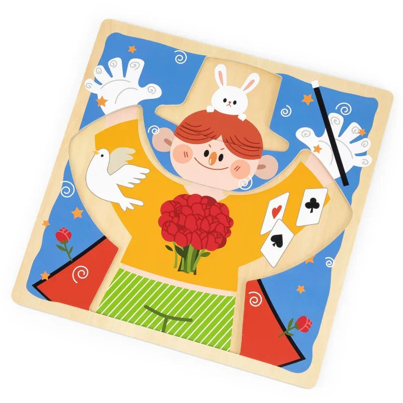 Tablica drewniana VIGA do zabawy i nauki samodzielności - zabawki-dla-dziewczynki