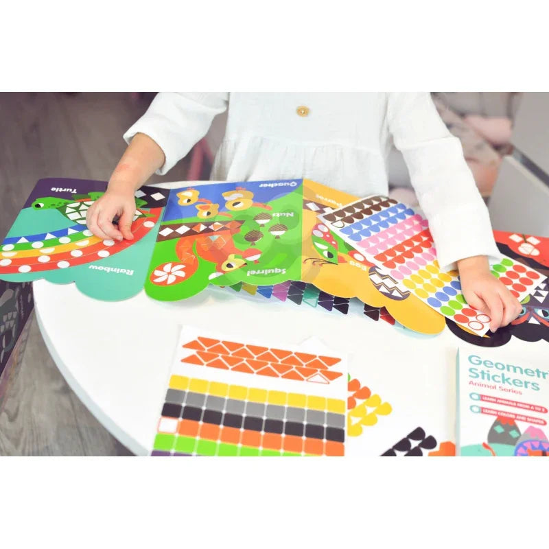 WOOPIE ART&FUN Naklejki Zestaw Dopasuj Kształty i Kolory Wyklejanka Zwierzątka 504 el. - zabawki-dla-dziewczynki