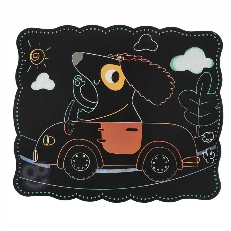 WOOPIE ART&FUN Zestaw Kreatywny Wydrapywanki dla Dzieci 7 el. - zabawki-dla-dziewczynki