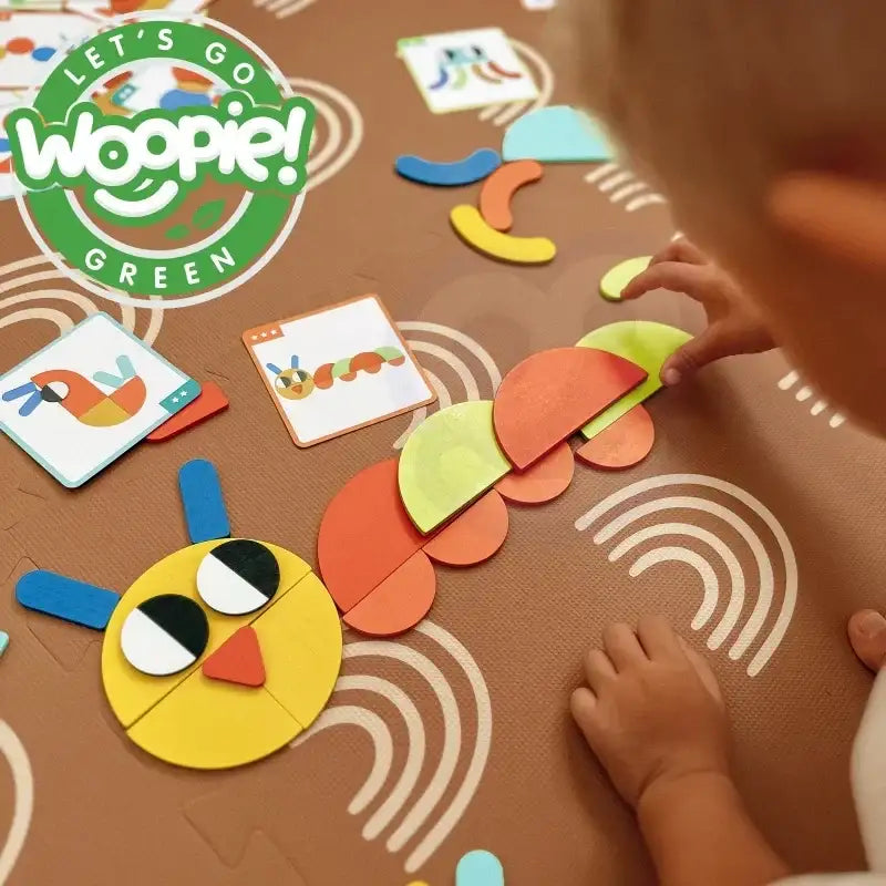 WOOPIE GREEN Drewniana Układanka Montessori FSC certyfikat - zabawki-dla-dziewczynki