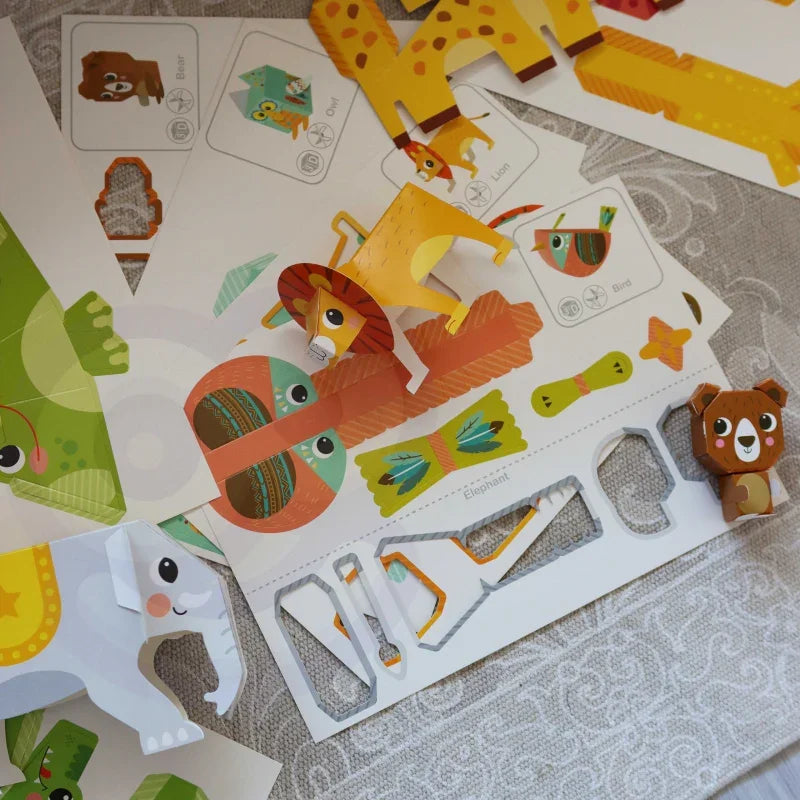 WOOPIE ART&FUN Zestaw Kreatywny Origami 3D Zrób to Sam 10 Zwierzaków - zabawki-dla-dziewczynki