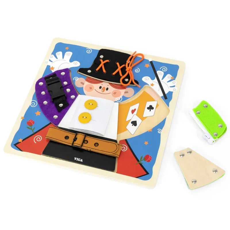 Drewniana tablica VIGA dla dzieci rozwijająca kreatywność - zabawki-dla-dziewczynki