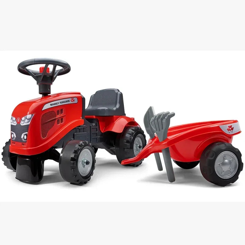 FALK Traktorek Baby Massey Ferguson rozwija motorykę i wyobraźnię malucha - zabawki-dla-dziewczynki