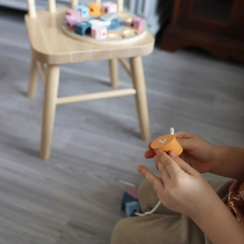 VIGA PolarB Sorter Kształtów Zegar nawlekanka Montessori - zabawki-dla-dziewczynki