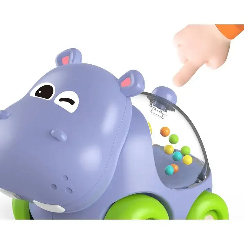WOOPIE BABY Grzechotka Samochodzik Pojazd Hipopotam - zabawki-dla-dziewczynki