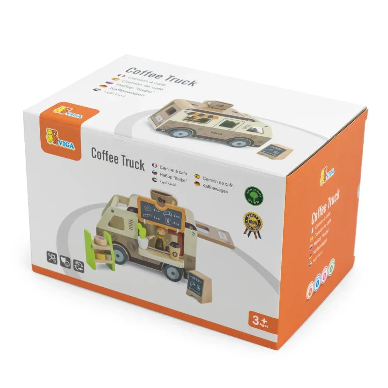 VIGA Drewniane Auto Kawiarnia - zabawki-dla-dziewczynki