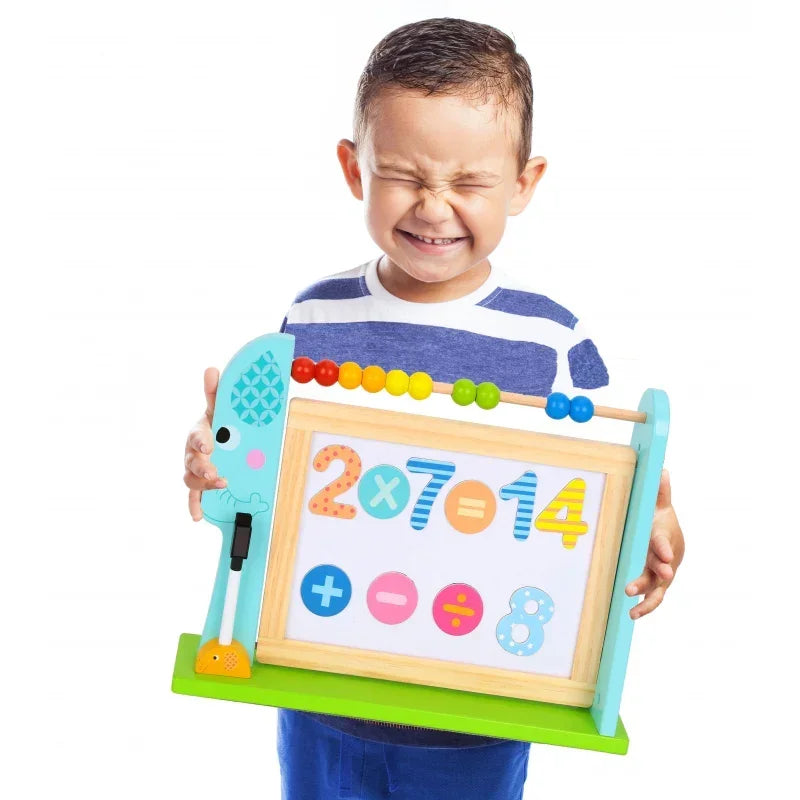 TOOKY TOY duża drewniana tablica dwustronna magnetyczna - zabawki-dla-dziewczynki