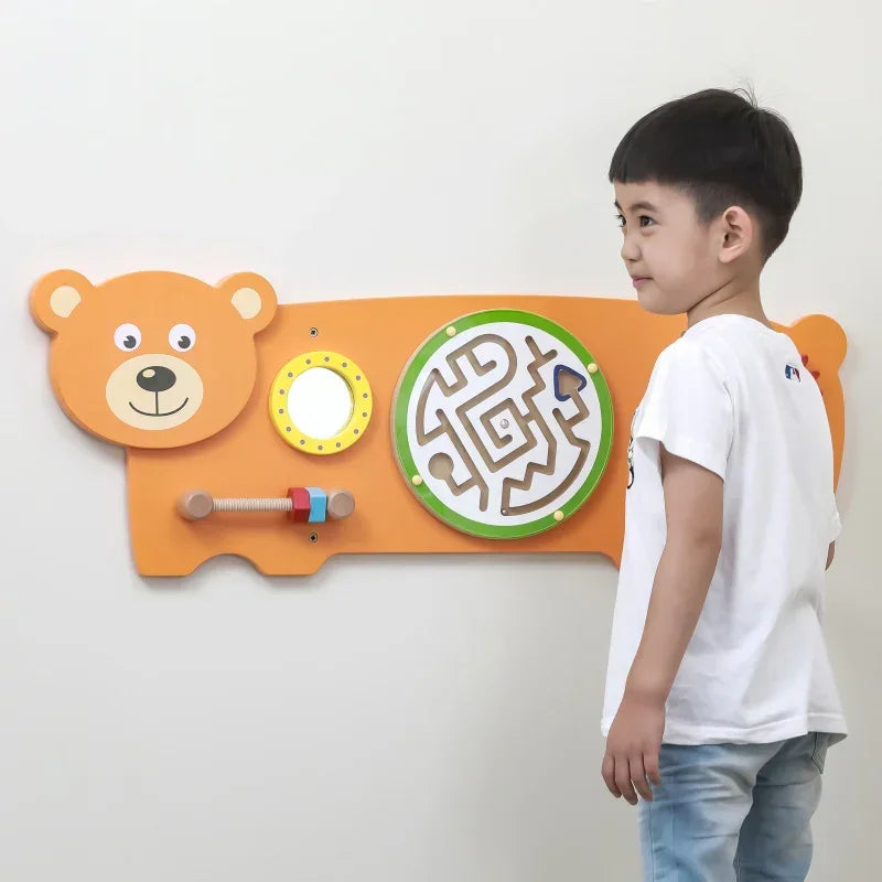 Tablica manipulacyjna Montessori VIGA dla dzieci - zabawki-dla-dziewczynki