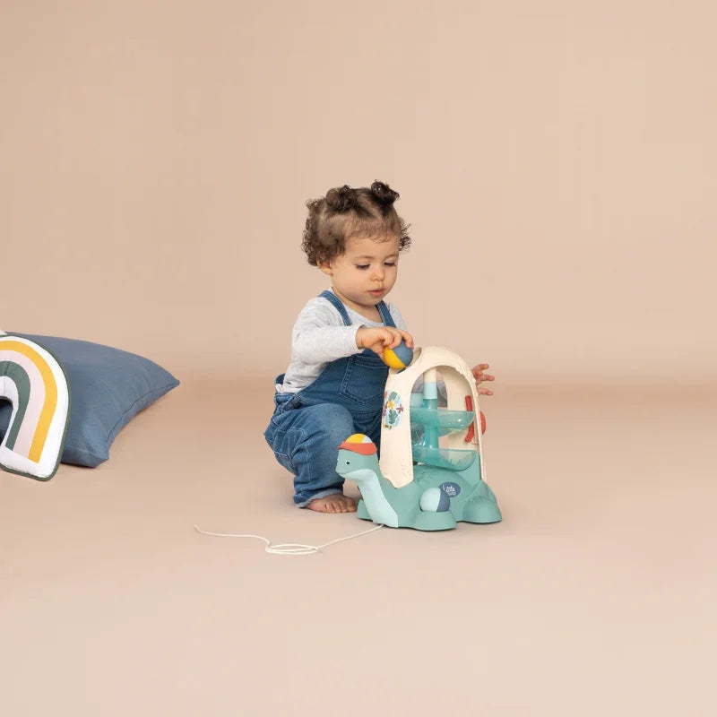 SMOBY LITTLE Żółw do Ciągnięcia ze Zjeżdżalnią dla Piłeczek 12m+ - zabawki-dla-dziewczynki