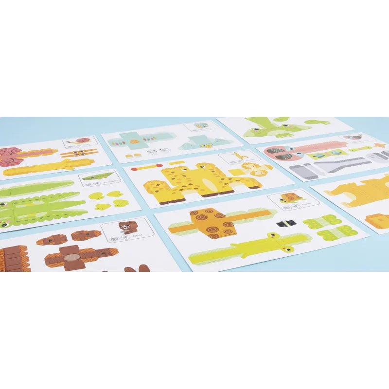 WOOPIE ART&FUN Zestaw Kreatywny Origami 3D Zrób to Sam 10 Zwierzaków - zabawki-dla-dziewczynki