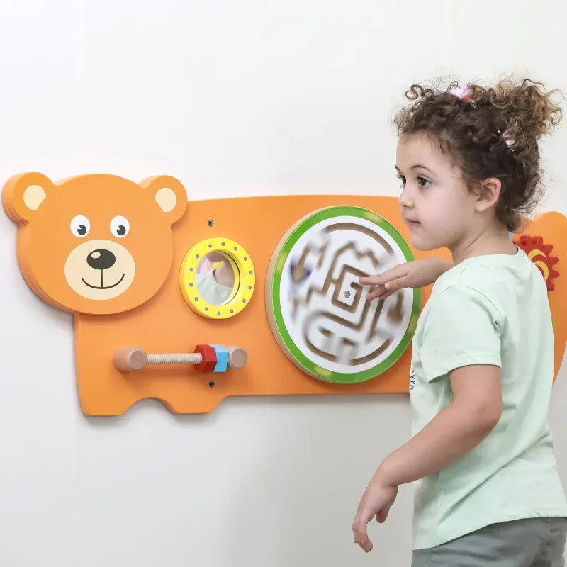VIGA tablica sensoryczna manipulacyjna Miś - zabawki-dla-dziewczynki