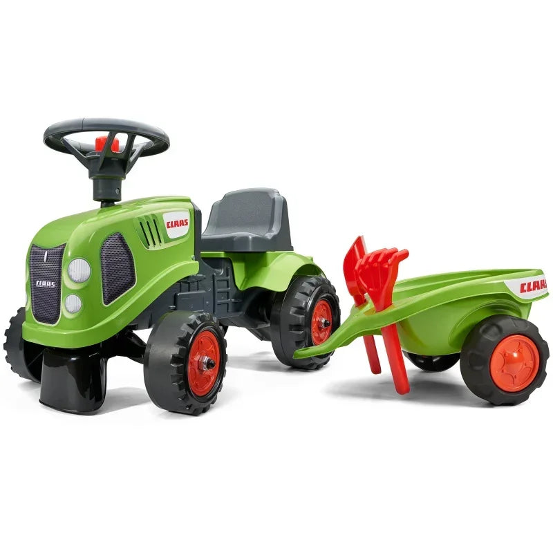 FALK traktorek Baby Claas z przyczepką do ogrodu - zabawki-dla-dziewczynki