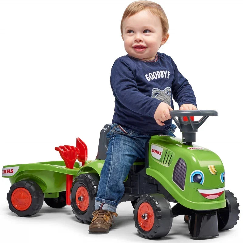 traktorek na pedały FALK Baby Claas z przyczepką - zabawki-dla-dziewczynki