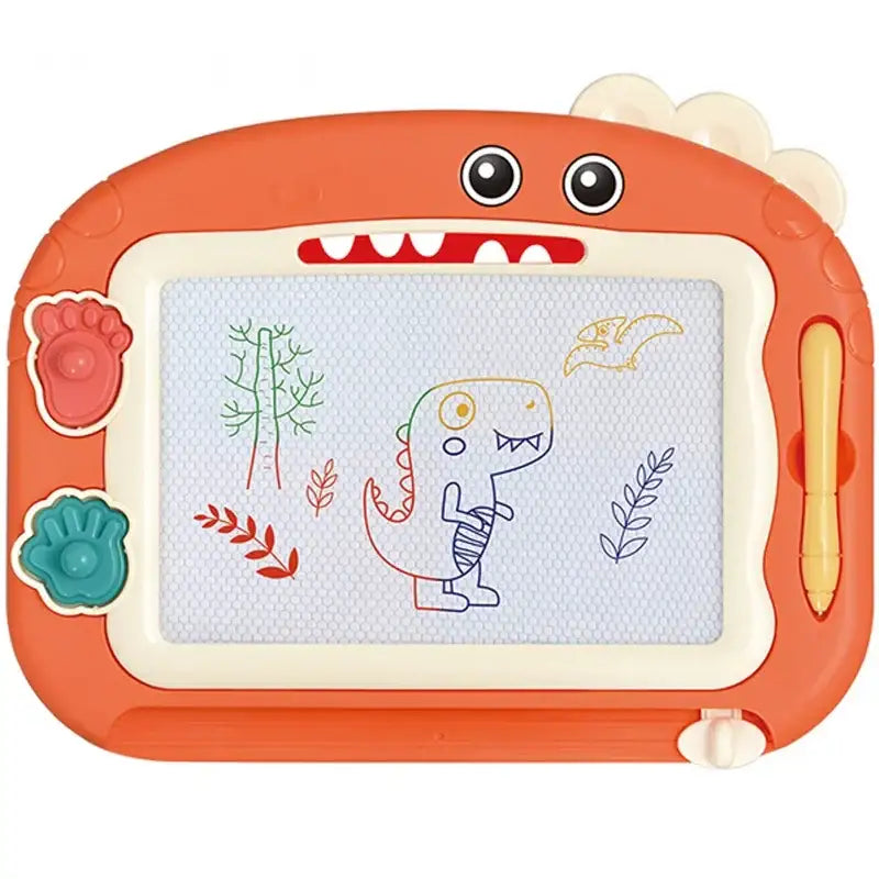 WOOPIE Znikopis Tablica Magnetyczna Kolorowa z 2 stempelkami Dinozaur dla dzieci - zabawki-dla-dziewczynki