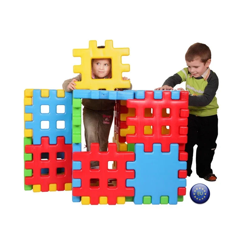 WOOPIE Klocki Edukacyjne Wafle Ogrodzenie Domek - zabawki-dla-dziewczynki