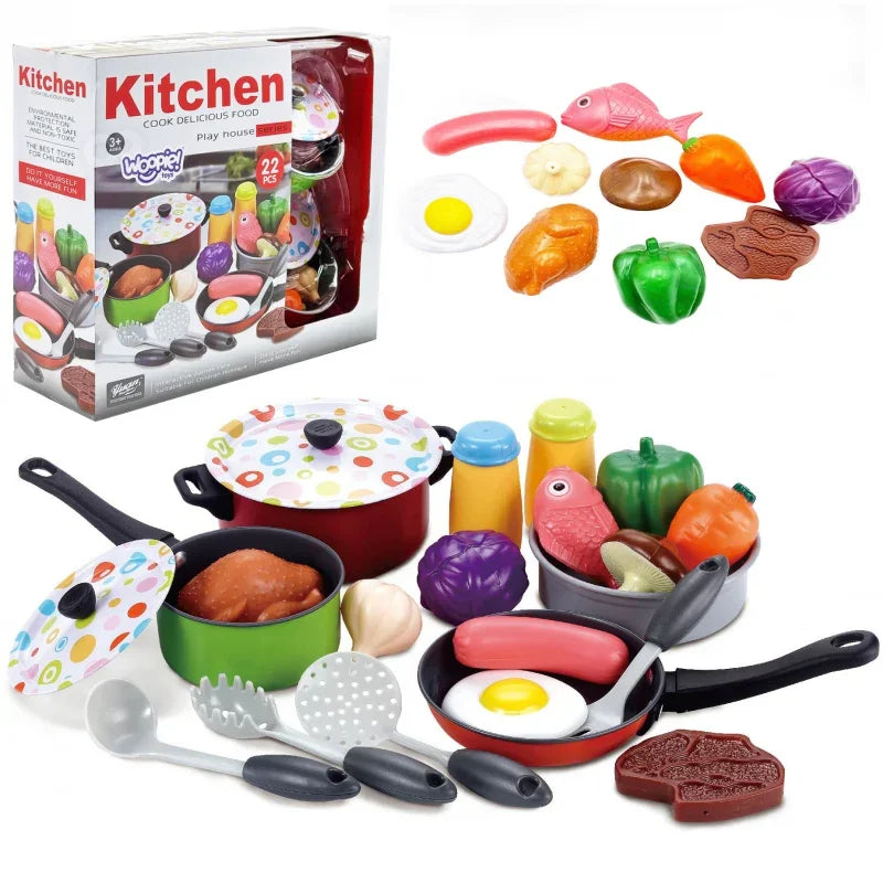 WOOPIE Zestaw XXL Kucharza Akcesoria Przybory Kuchenne 22 el. - zabawki-dla-dziewczynki