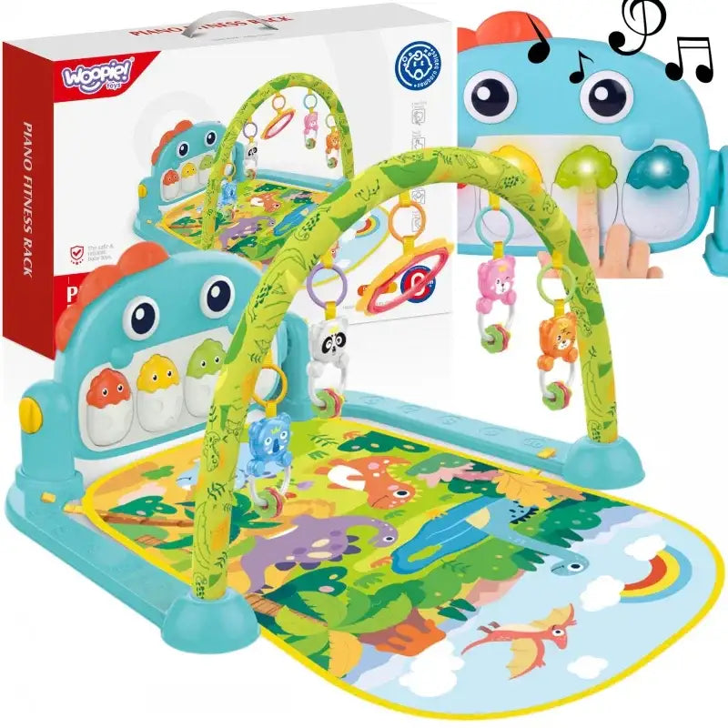 WOOPIE BABY mata z pałąkiem Dino dla niemowląt - zabawki-dla-dziewczynki