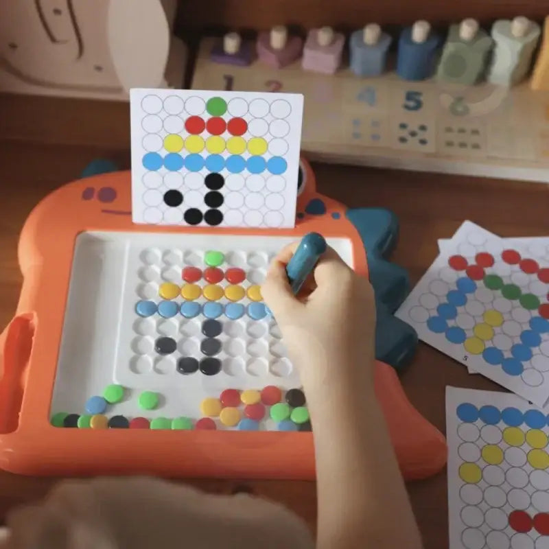 MagPad Dinozaur kreatywna zabawka Montessori - zabawki-dla-dziewczynki