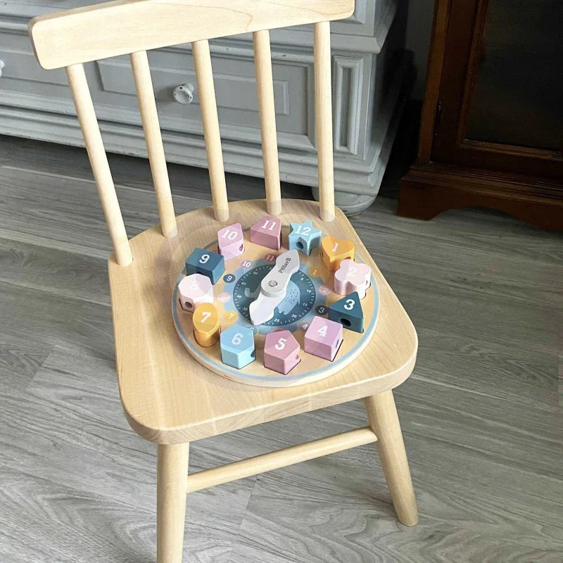 VIGA PolarB Sorter Kształtów Zegar nawlekanka Montessori - zabawki-dla-dziewczynki