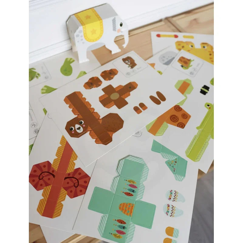 WOOPIE ART&FUN Zestaw Kreatywny Origami 3D Zrób to Sam 10 Zwierzaków - zabawki-dla-dziewczynki