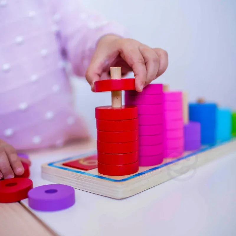 WOOPIE GREEN zestaw Montessori nauka liczenia kreatywna zabawa- zabawki-dla-dziewczynki