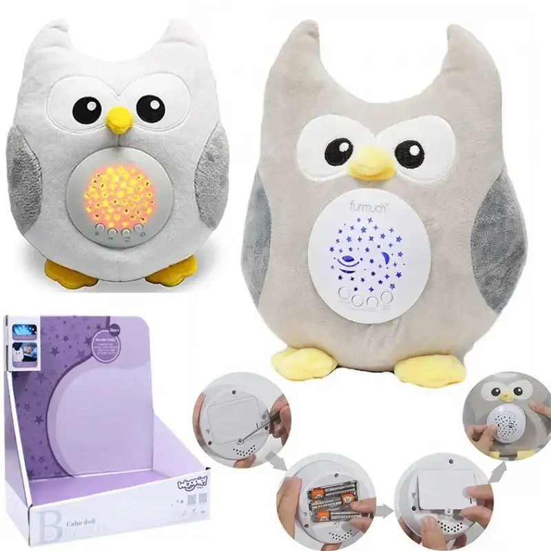 WOOPIE BABY Przytulanka Usypiacz Projektor 2w1 Sówka - 10 Kołysanek - zabawki-dla-dziewczynki