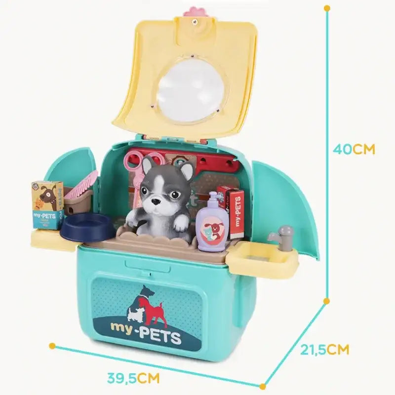 WOOPIE Pies plecak transporter 2w1 zabawka salon piękności dla maluchów - zabawki-dla-dziewczynki